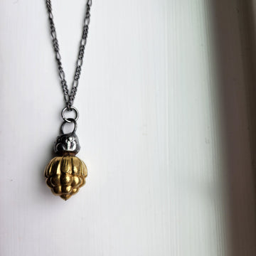 Vintage Gold Perfume Stopper Pendant, One of a Kind - SOLD
