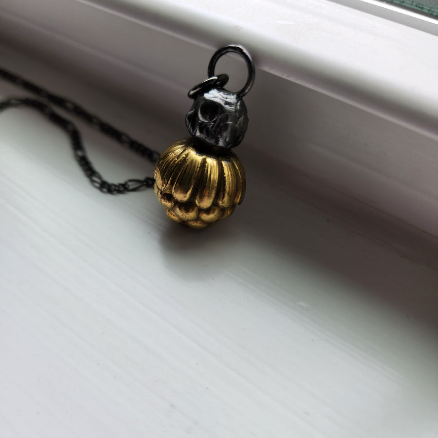 Vintage Gold Perfume Stopper Pendant, One of a Kind - SOLD