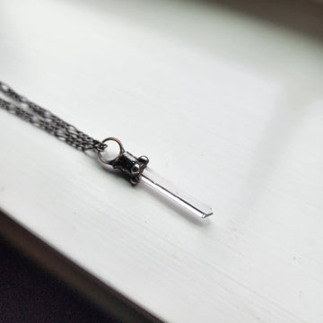 Quartz Crystal Spear Pendant Necklace, One of a Kind - SOLD