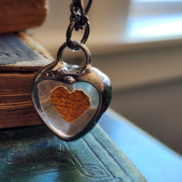 Rose Petal Pendants, Hearts for Her, One of a Kind - SOLD