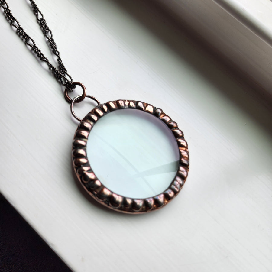 Handcrafted Copper Magnifier Necklace - SOLD