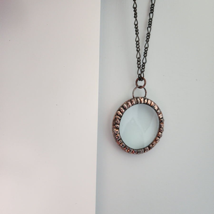 Handcrafted Copper Magnifier Necklace