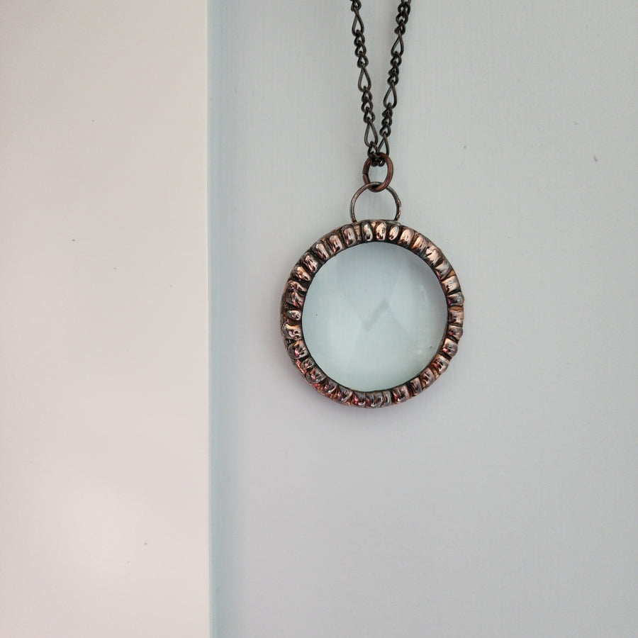 Handcrafted Copper Magnifier Necklace - SOLD