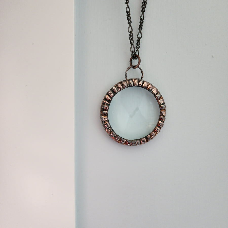 Handcrafted Copper Magnifier Necklace