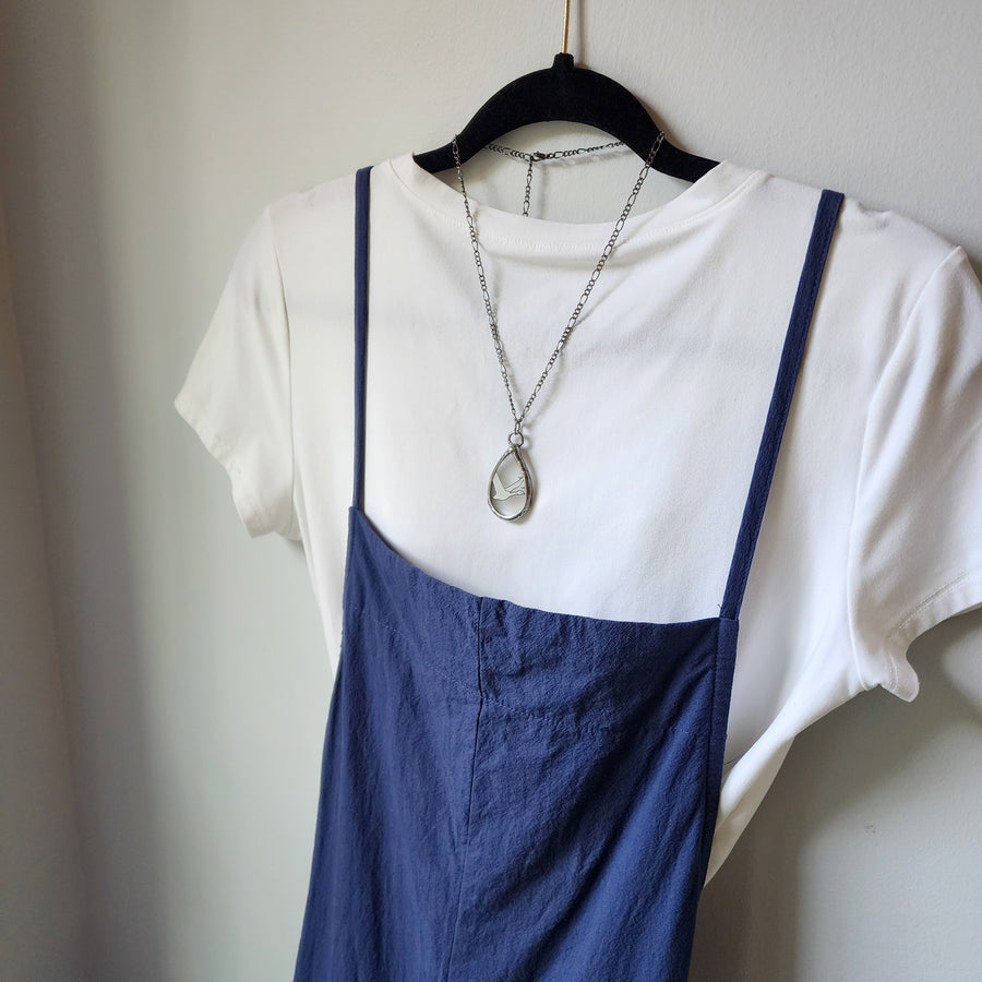 SOLD - Upcycled Grey Goose Vodka Bottle Pendant Necklace - SOLD