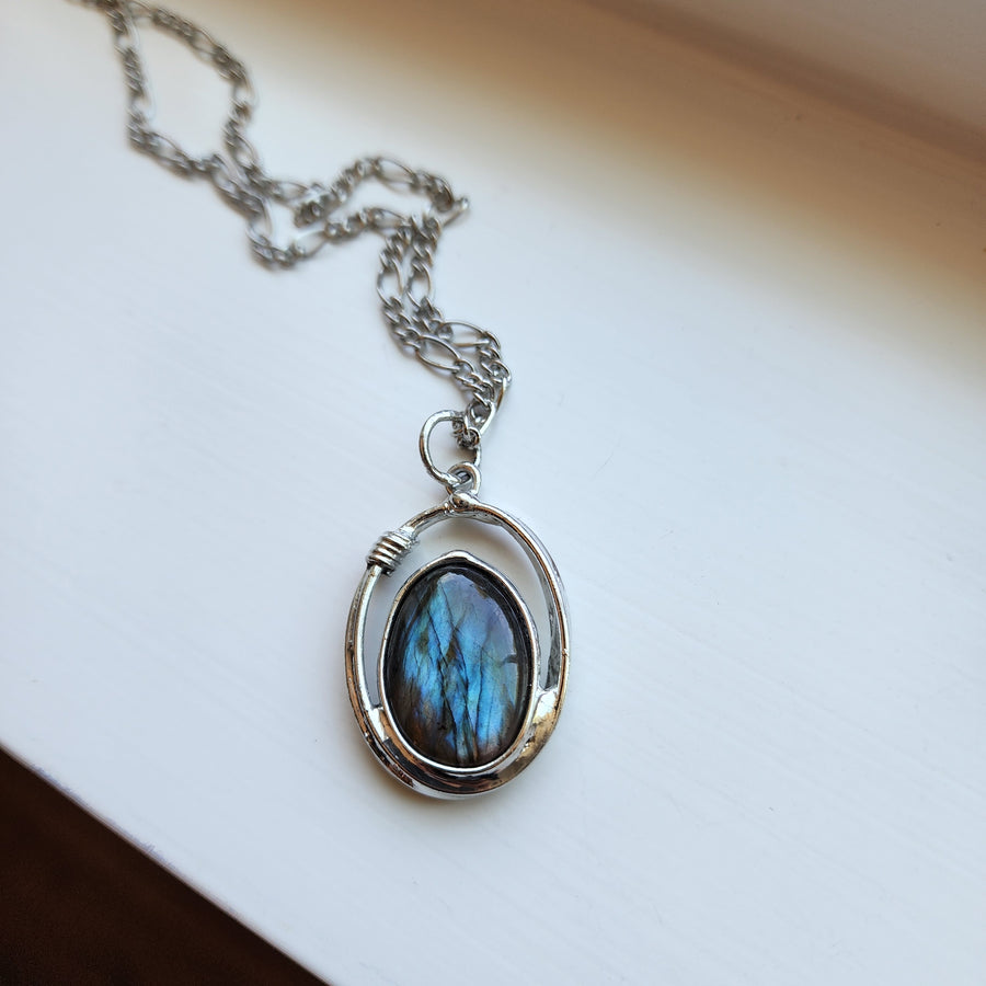 Labradorite Pendant Necklace for Women - SOLD