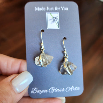 Herkimer Diamond Earrings, Handcrafted