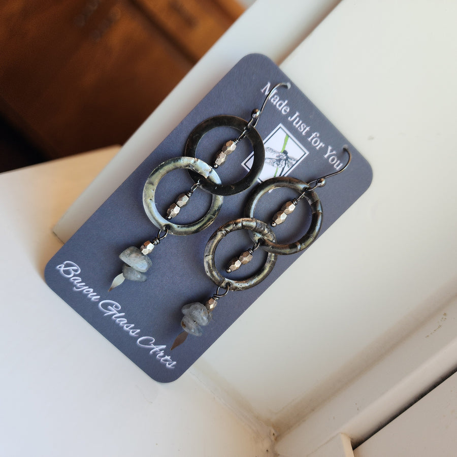 Long Boho Earrings, Handcrafted - SOLD