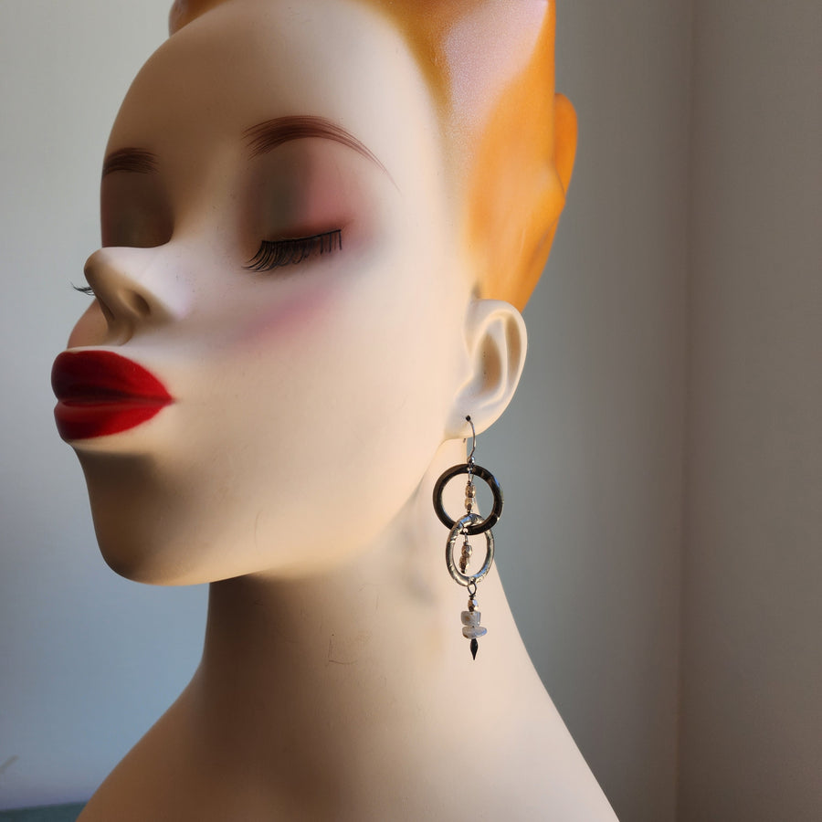 Long Boho Earrings, Handcrafted - SOLD