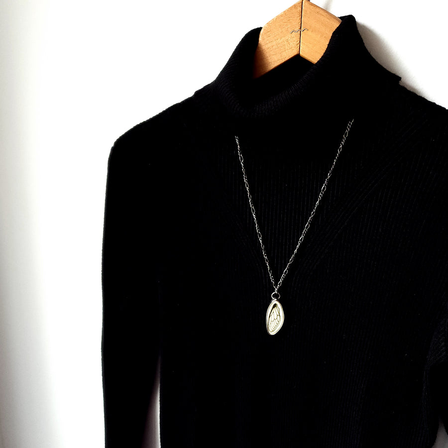 Porcelain Cicada Pendant Necklace