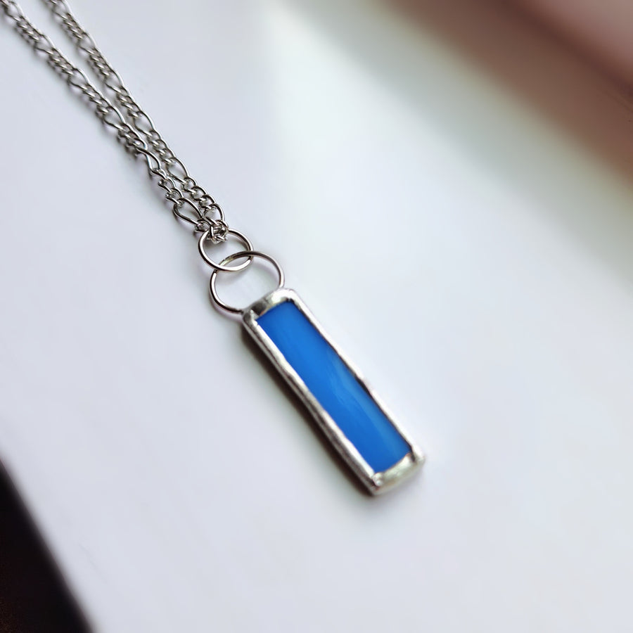 Stained Glass Pendant Necklace