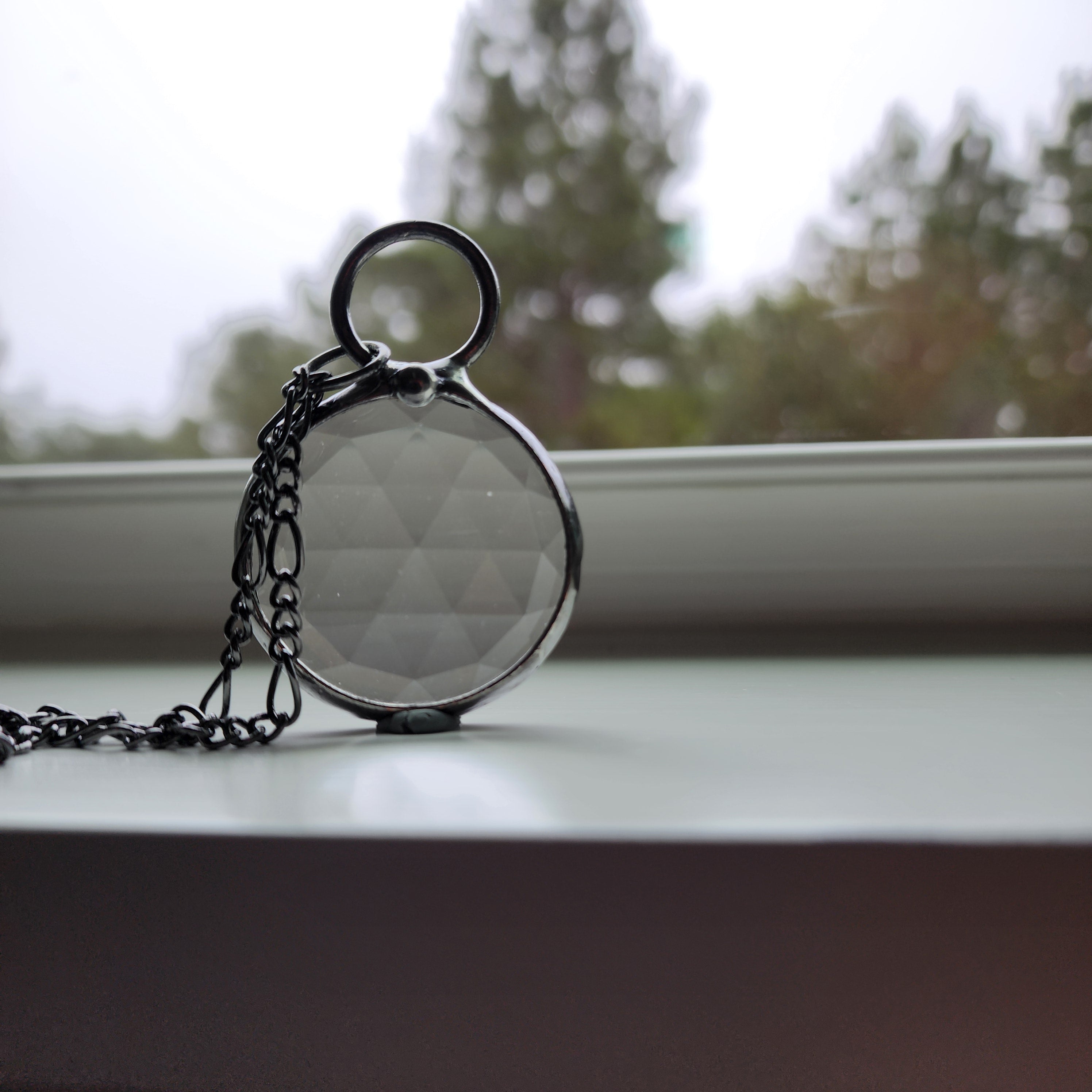 Large Kaleidoscope Pendant Necklace | Bayou Glass Arts