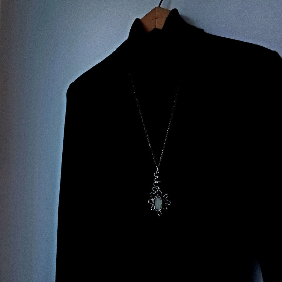 Large Labradorite Statement Necklace - SOLD