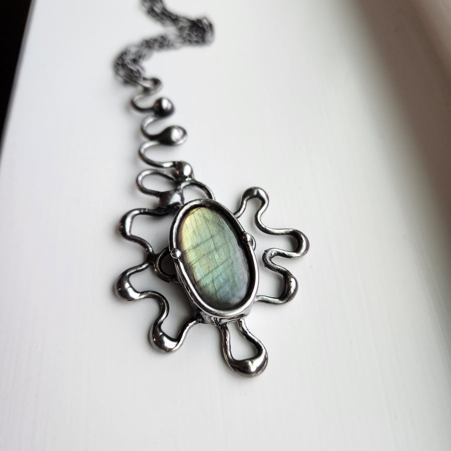 Large Labradorite Statement Necklace - SOLD