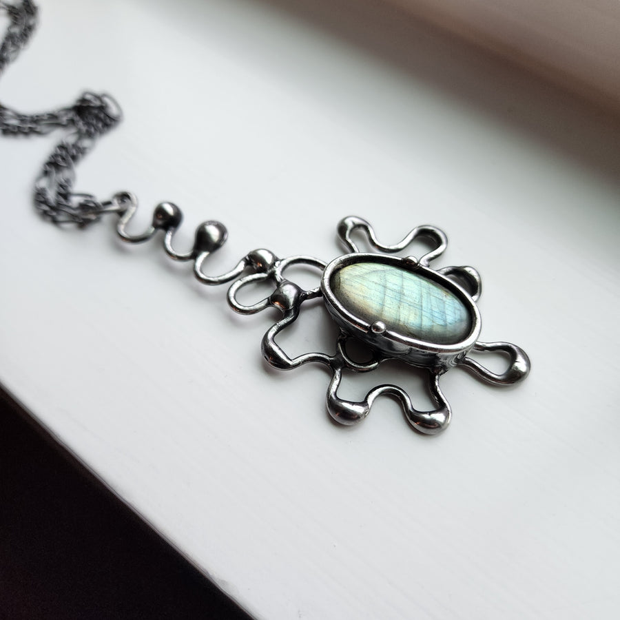 Large Labradorite Statement Necklace - SOLD