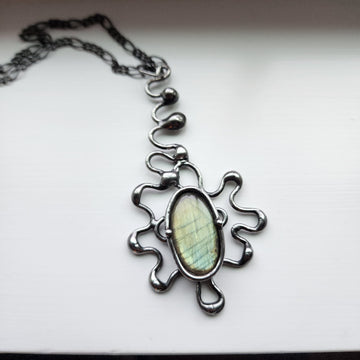 Large Labradorite Statement Necklace - SOLD