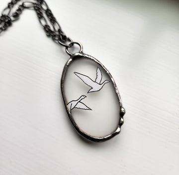 Grey Goose Pendant Necklace - SOLD