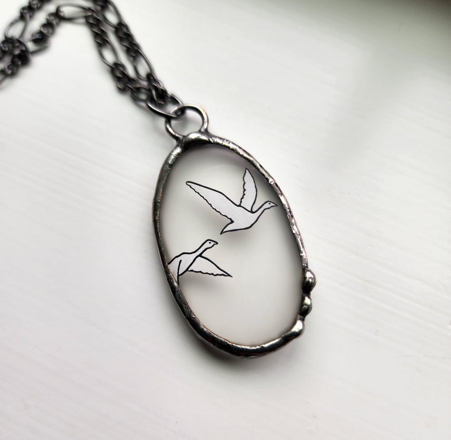 Grey Goose Pendant Necklace - SOLD
