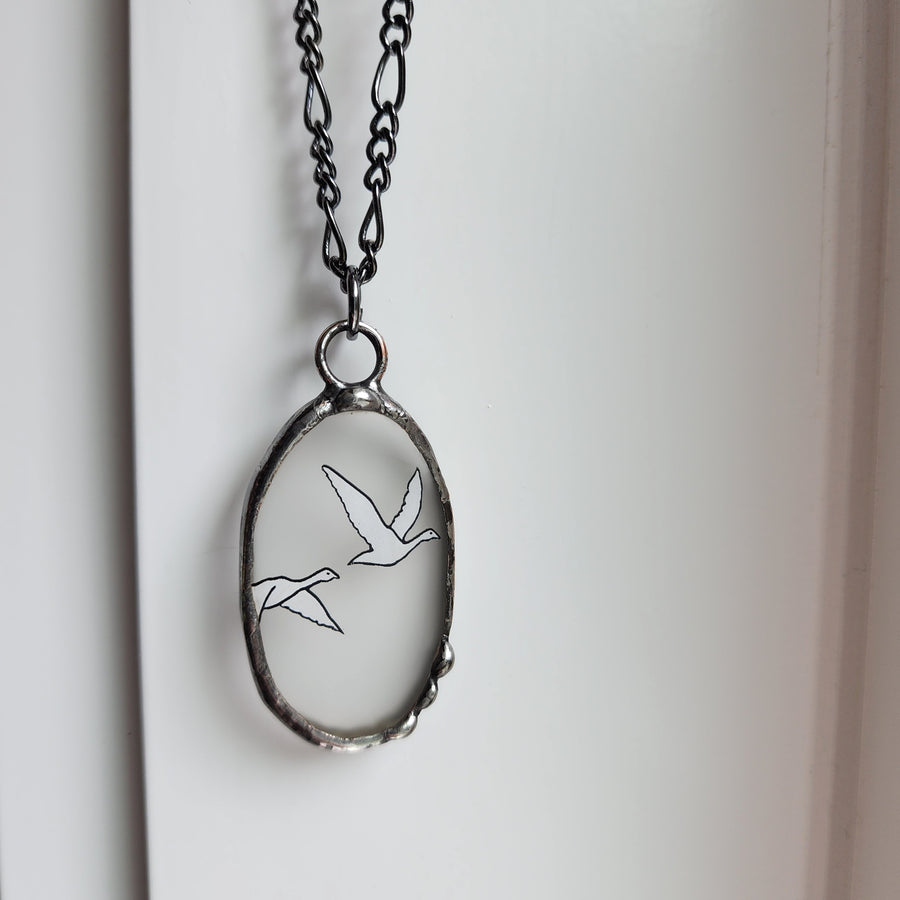 Grey Goose Pendant Necklace - SOLD