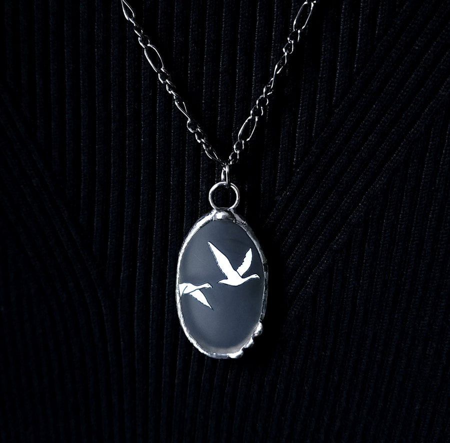 Grey Goose Pendant Necklace