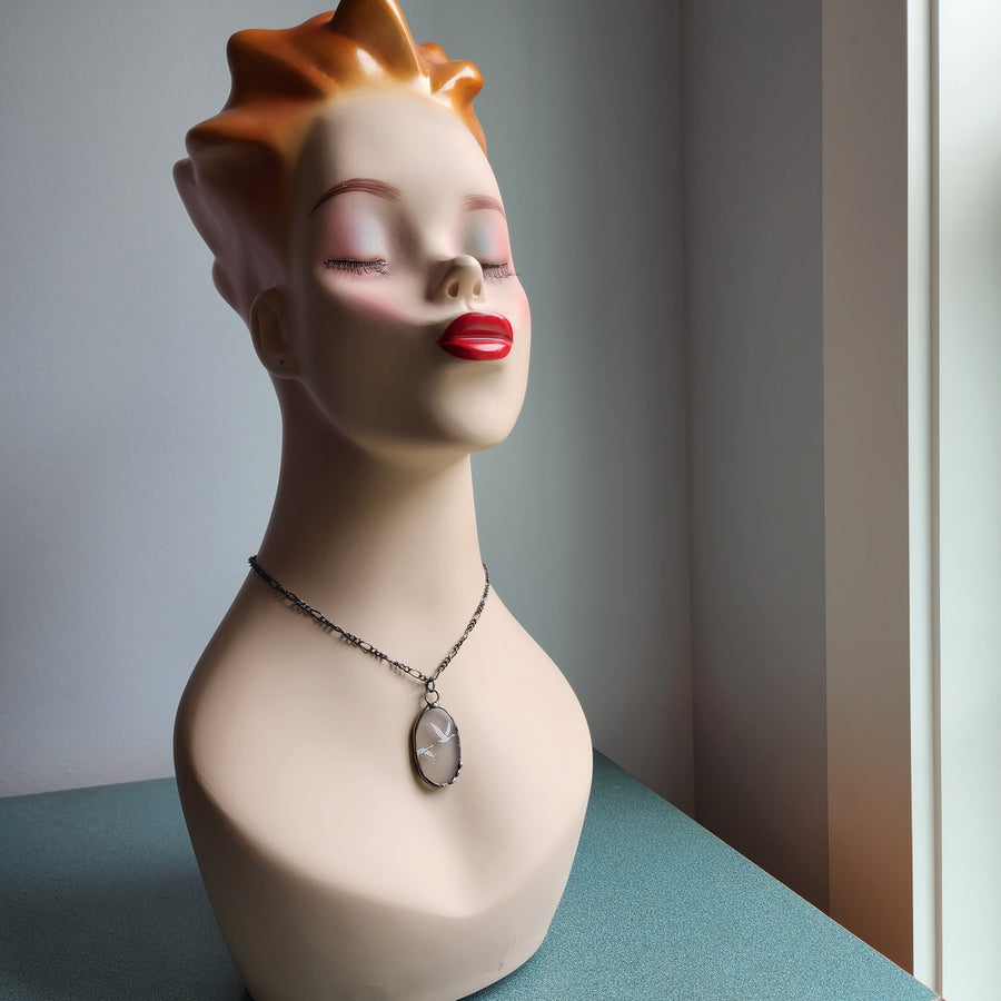 Grey Goose Pendant Necklace - SOLD