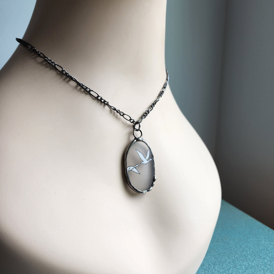 Grey Goose Pendant Necklace - SOLD