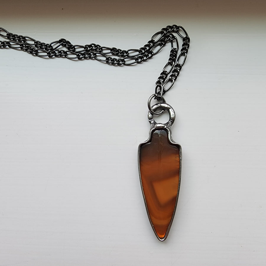 Golden Agate Arrowhead