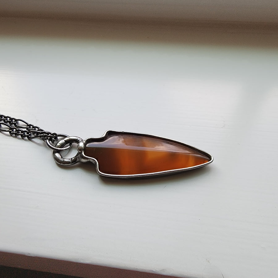 Golden Agate Arrowhead