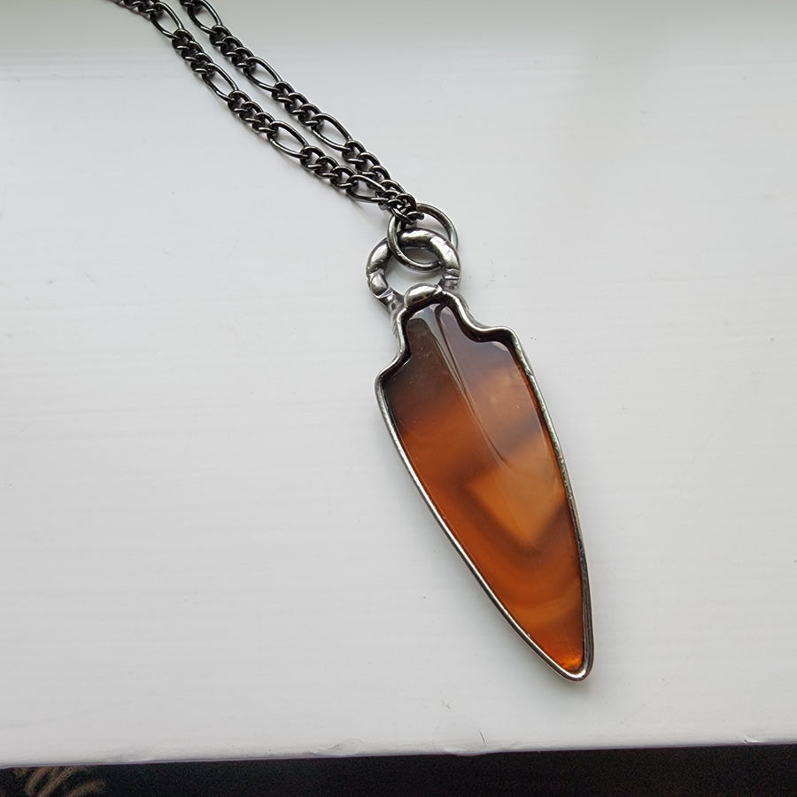 Golden Agate Arrowhead