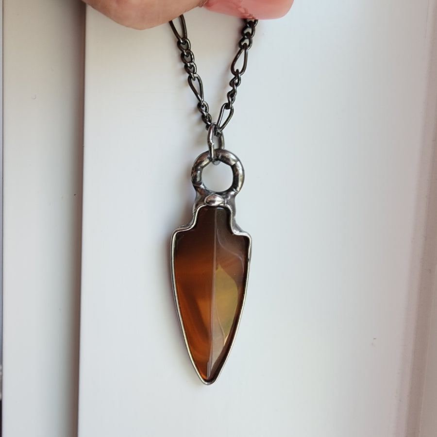 Golden Agate Arrowhead