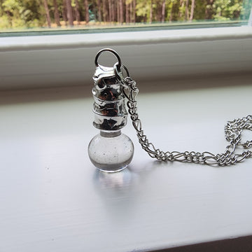 Vintage Glass Perfume Stopper Pendant