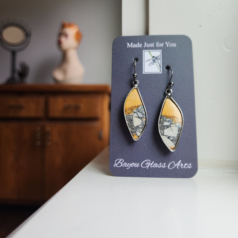 Unique Gemstone Earrings for Women, Maligano Jasper Earrings - SOLD