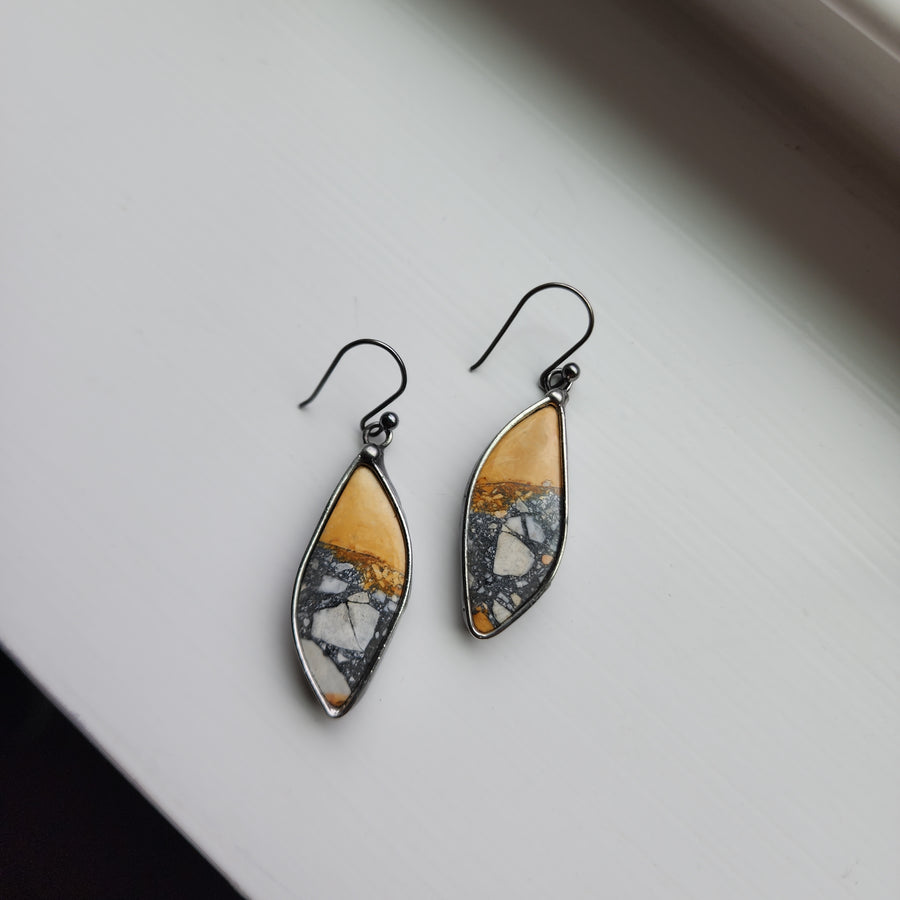 Unique Gemstone Earrings for Women, Maligano Jasper Earrings - SOLD