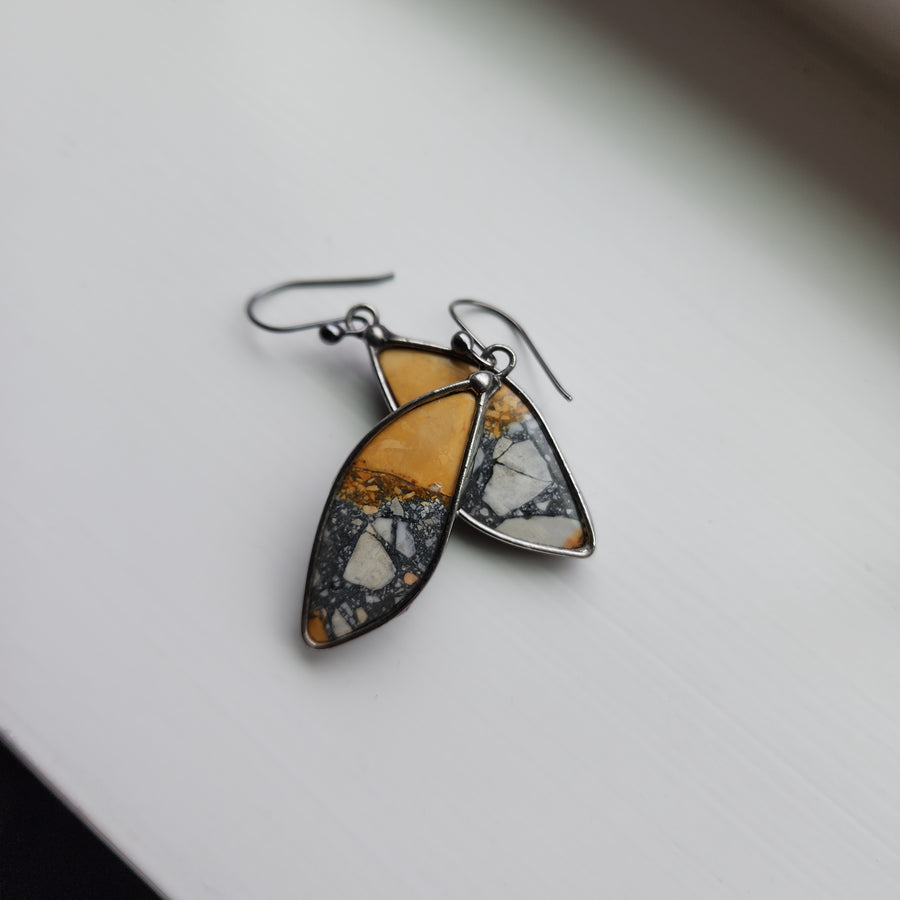 Unique Gemstone Earrings for Women, Maligano Jasper Earrings - SOLD