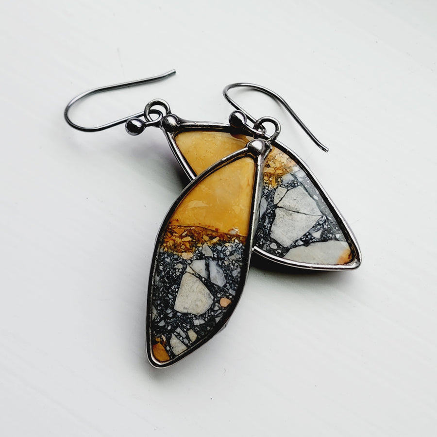 Unique Gemstone Earrings for Women, Maligano Jasper Earrings - SOLD