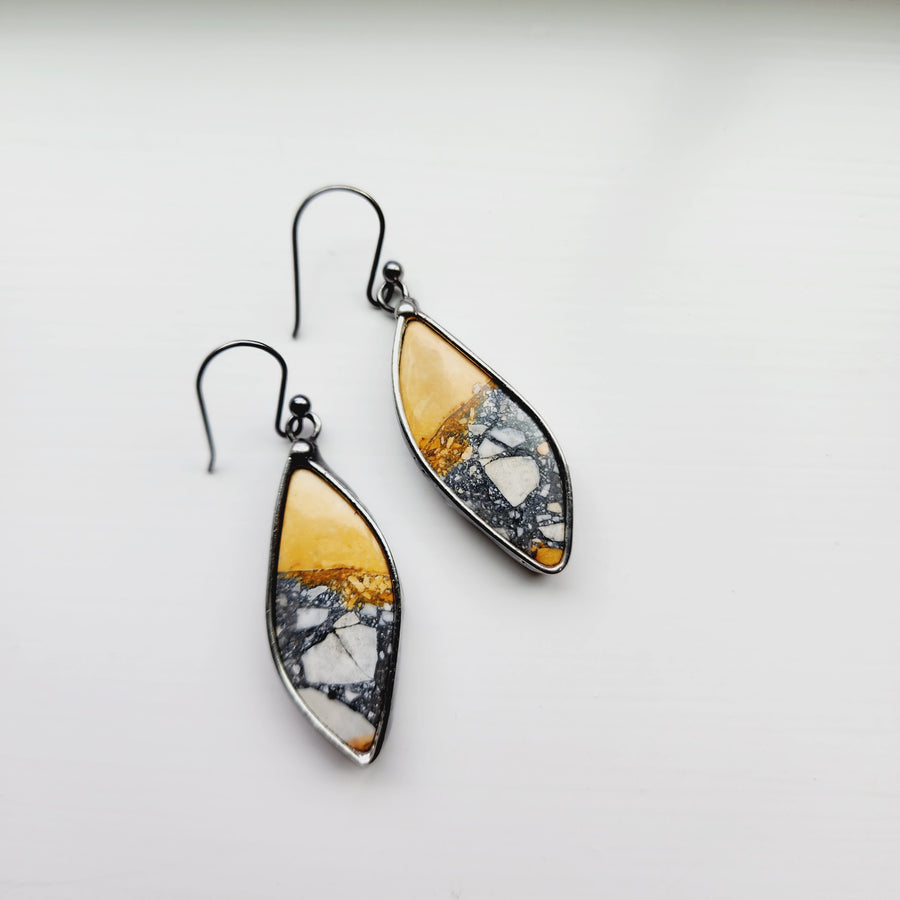 Unique Gemstone Earrings for Women, Maligano Jasper Earrings - SOLD