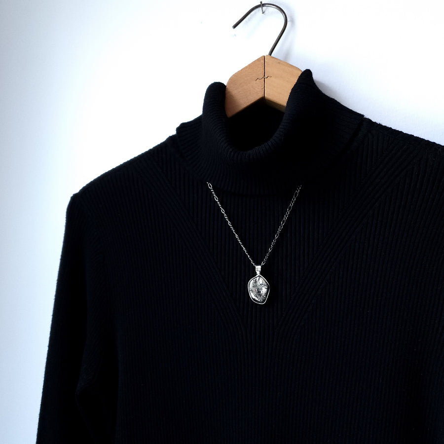 Chunky Polished Pyrite Nugget Pendant Necklace for Men or Women