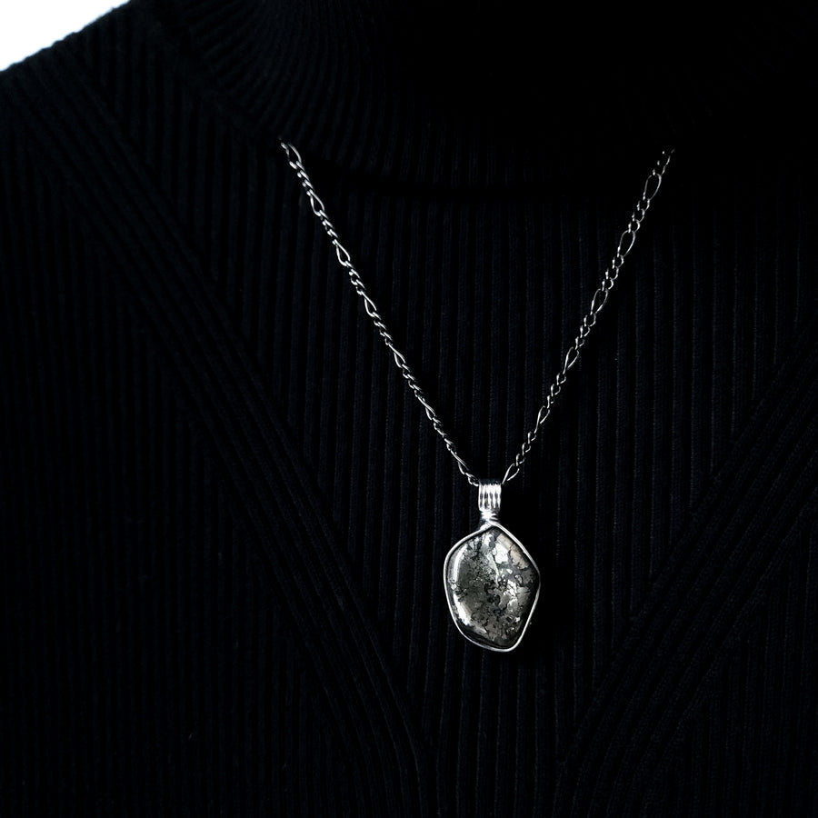 Chunky Polished Pyrite Nugget Pendant Necklace for Men or Women