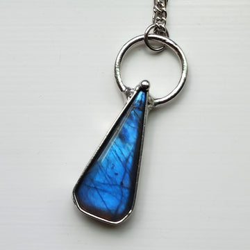 SOLD - Blue Labradorite Pendant Necklace for Women