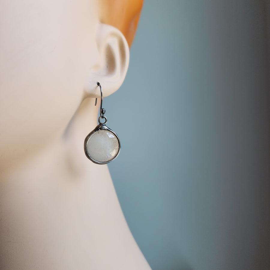 Glow in the Dark Glass Earrings