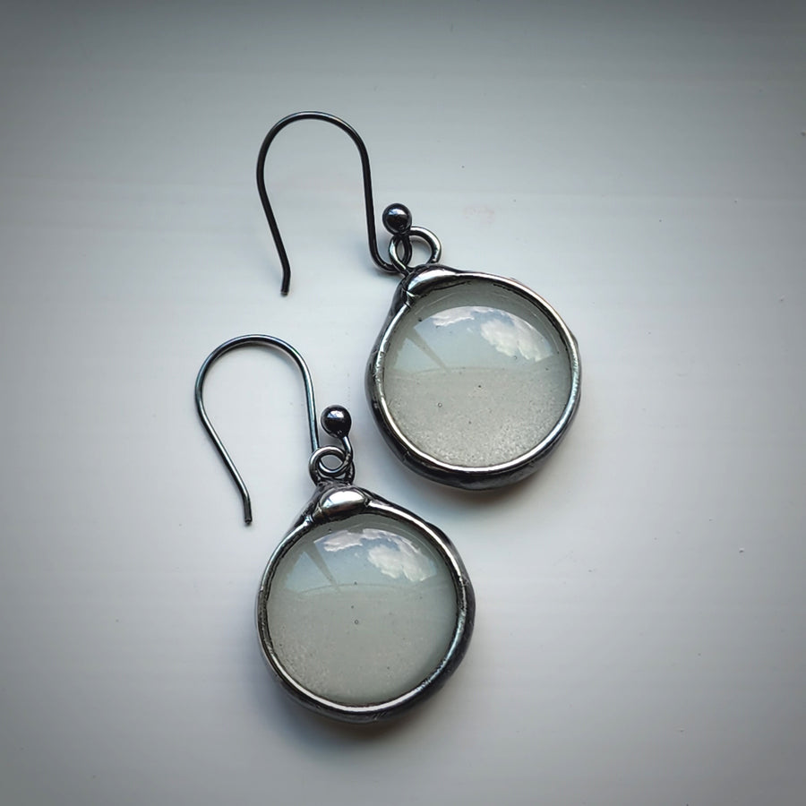 Glow in the Dark Glass Earrings