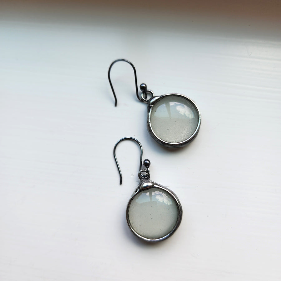 Glow in the Dark Glass Earrings