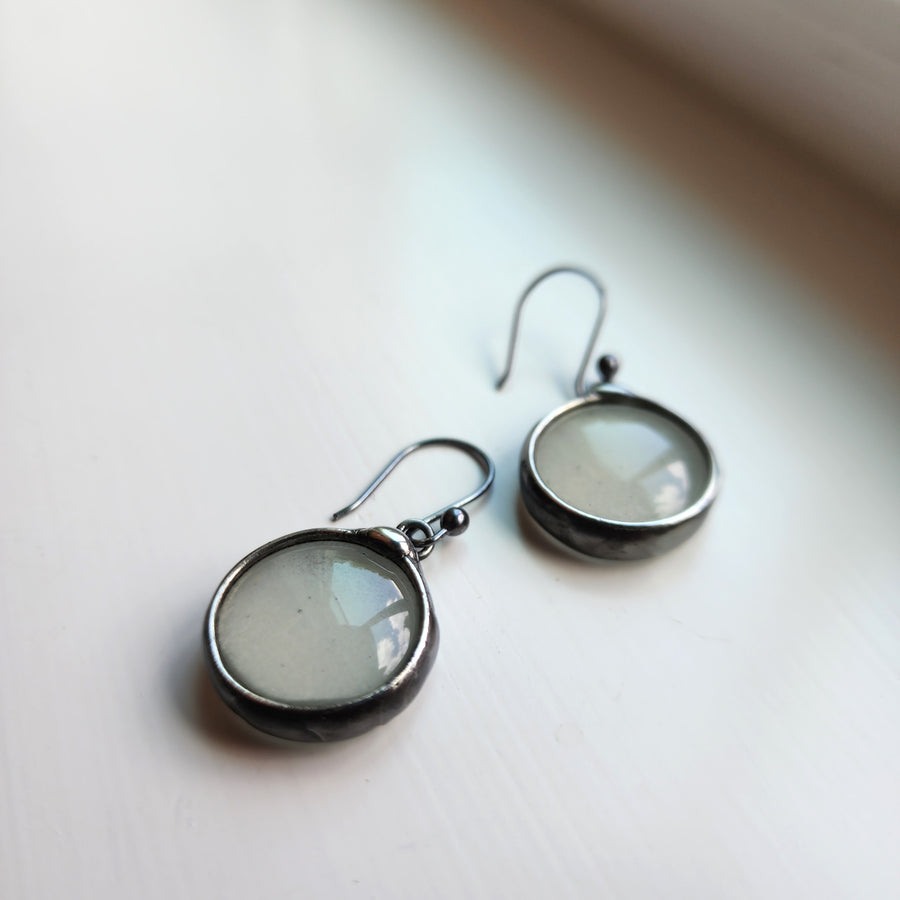 Glow in the Dark Glass Earrings