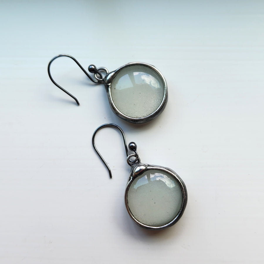 Glow in the Dark Glass Earrings