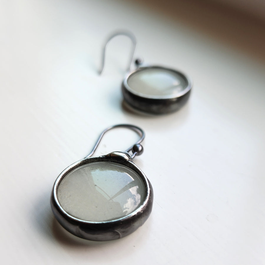 Glow in the Dark Glass Earrings