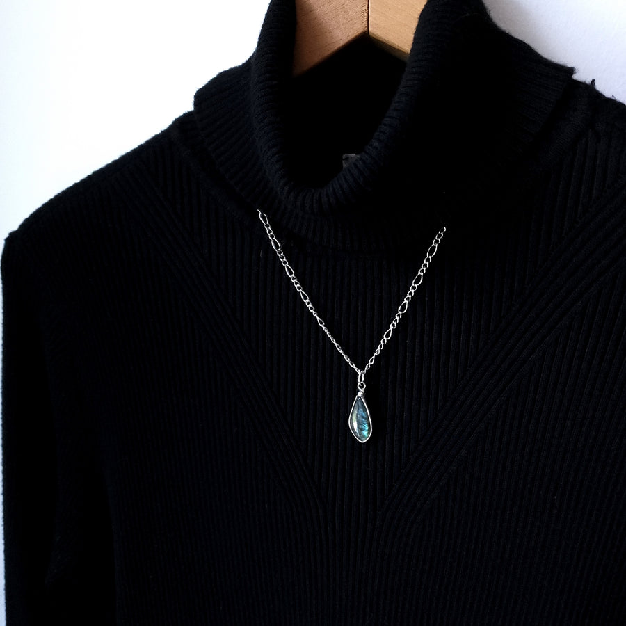Small Labradorite Pendant Necklace - SOLD
