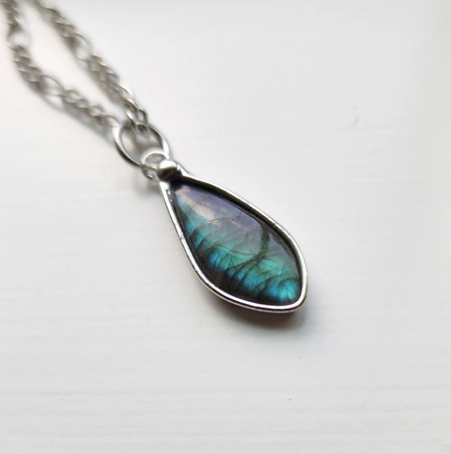 Small Labradorite Pendant Necklace - SOLD