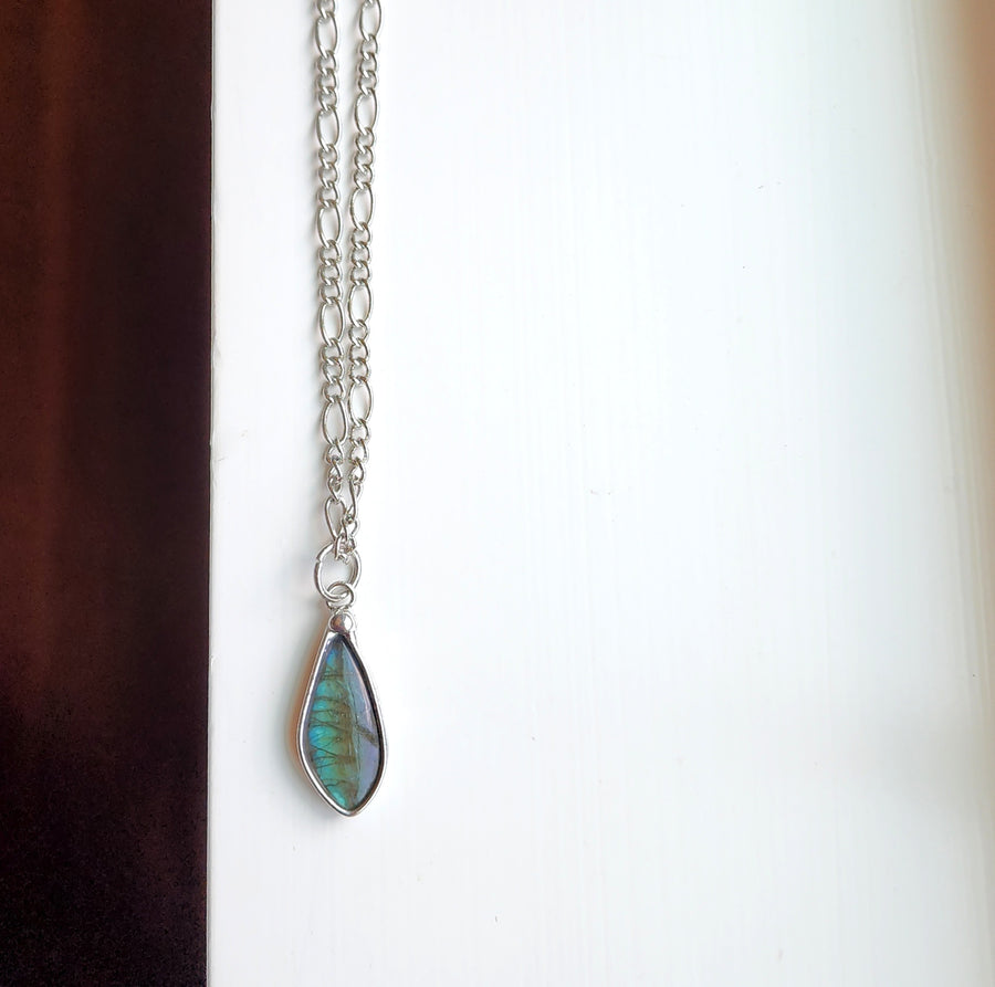Small Labradorite Pendant Necklace - SOLD