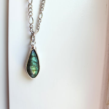 Small Labradorite Pendant Necklace - SOLD