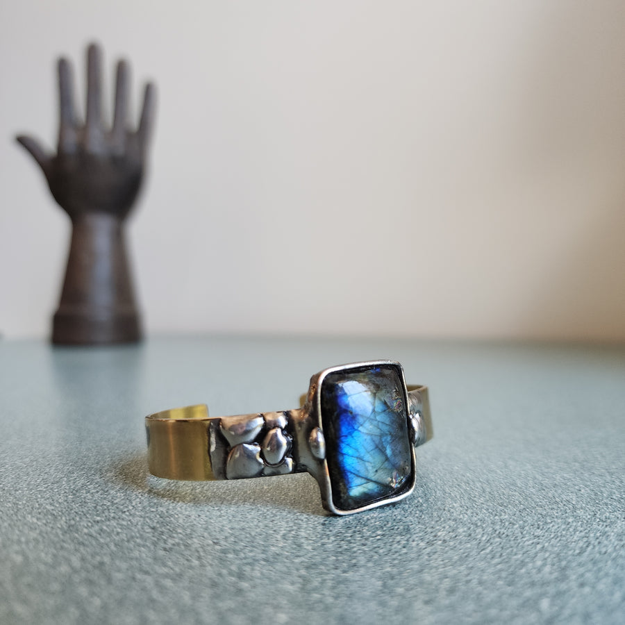 Blue Labradorite Cuff Bracelet- SOLD